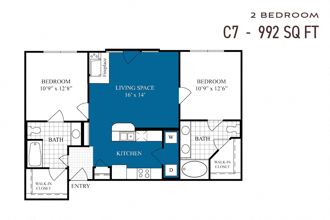 Commons Park West Two Bedroom C7